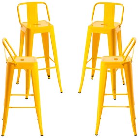 Set 4 Krukken Torix Rugleuning