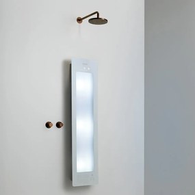 Sunshower Round Plus Medium White infraroodlamp en UV 33x140x10cm opbouw