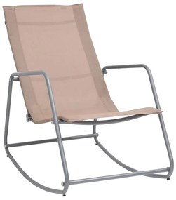 vidaXL Tuinschommelstoel 95x54x85 cm textileen taupe