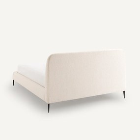 Dubbelbed in bouclette, Oscar design E. Gallina