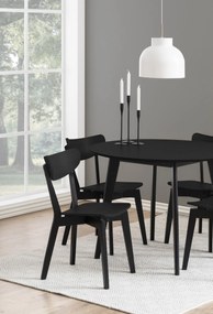 ROXY Zwart - HOUTEN STOEL VOOR WOONKAMER, EETKAMER, KEUKEN, RETRO