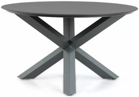 Dining Tuintafel rond 130 cm Aluminium Grijs Santika Orino