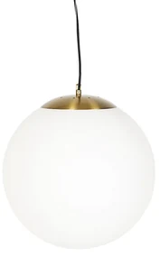 Eettafel / Eetkamer Smart Scandinavische hanglamp opaal glas 40 cm incl. Wifi A60 - Ball 40 E27 Scandinavisch bol / globe / rond Binnenverlichting Lamp