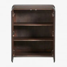 Acaciahouten Dressoir Met Roestvrijstalen Frame Altrex ↔︎ 80 Cm - Sklum