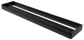 Haceka Aline Handdoekhouder - 60cm - dubbel - mat zwart 1208656