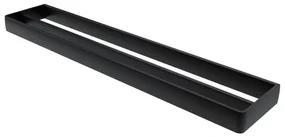 Haceka Aline Handdoekhouder - 60cm - dubbel - mat zwart 1208656