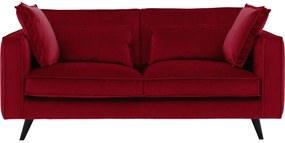 Goossens Bank Suite rood, stof, 2-zits, elegant chic