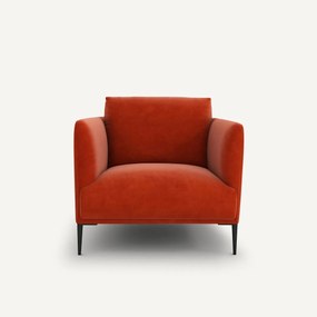 Fauteuil in fluweel, Oscar design E. Gallina