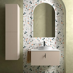 Muebles Raya onderkast ribbelfront 90cm met 1 softclose lade macchiato