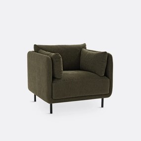 Fauteuil, stof met structuur, Victor