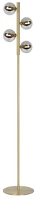 Lucide Tycho staande lamp 154cm 4x G9 goud mat