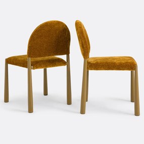 Set van 2 gestoffeerde stoelen, Delly