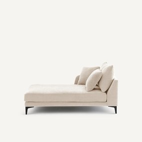 Longchair in polyester-katoen, MODERNISTE, ontwerp van Emmanuel Gallina