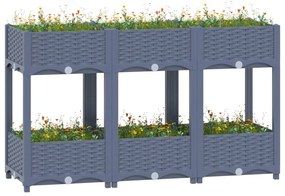 vidaXL Plantenbak verhoogd 120x40x71 cm polypropyleen