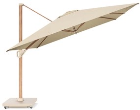 Challenger T1 premium parasol 400x300 cm teak champagne