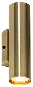 Moderne wandlamp brons 2-lichts - Jeana Modern GU10 cilinder / rond Binnenverlichting Lamp