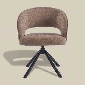 Eetkamerstoel Met Open Rugdetail Bruin
