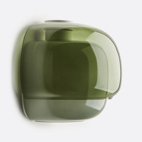 Wandlamp in gekleurd glas, Kinoko