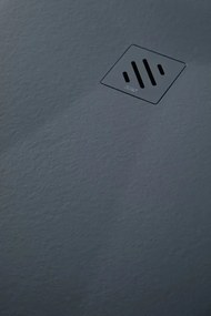 Resigres Zero douchebak 110x90cm antraciet mat composiet