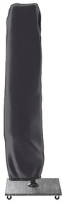 Platinum Challenger zweefparasol T2 - 3x3 m. - Faded Black- met ingraafvoet en hoes