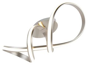 Design plafondlamp staal dimbaar incl. LED - Viola Due