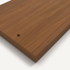 Kastplank L110 cm met walnootfineer, Johanez