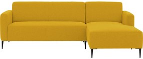 Goossens  Key West geel, stof, 2,5-zits, modern design