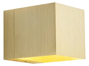 Moderne wandlamp goud incl. LED en touch dimmer oplaadbaar - Joris