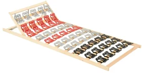 vidaXL Bedframe met 12 latten verstelbaar hoofdeinde 90x200 cm