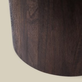 Vierkante Salontafel Van Donker Hout - 60 X 60cm.