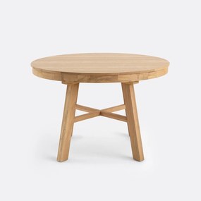 Ronde tafel, uitschuifbaar 4 - 8 personen, Zebarn