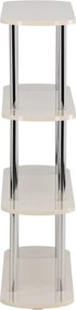 Retrokast Met Ronde En Zilvere Accenten - 120x30x116cm.