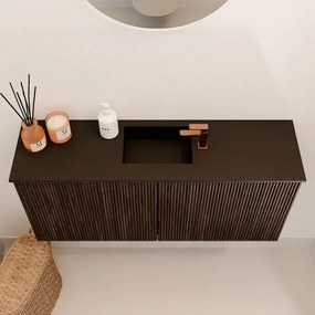 Mondiaz Joya 90cm toiletmeubel walnut met wastafel faye midden 1 kraangat urban