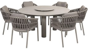 Catalana Donato dining tuinset 160xH75 cm 8 delig keramiek cloud Taste 4SO