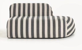Gestreepte chaise longue-module Wolke