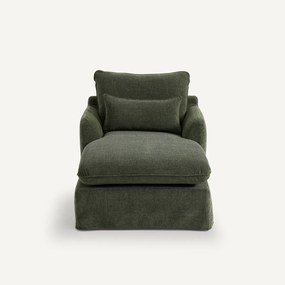 Lange fauteuil polyester, Nelville