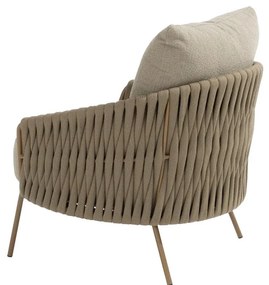 4 Seasons Outdoor Molina loungestoel amber Loungestoel   beige weerbestendig