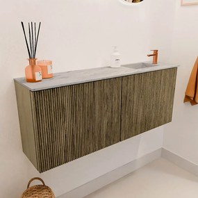 Mondiaz Joya DLux 100cm toiletmeubel dusk met wastafel faye rechts 1 kraangat glace