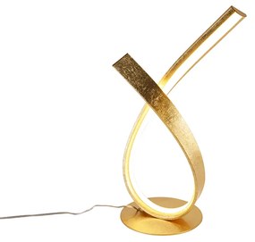 Design tafellamp goud 38,5 cm incl. LED en dimmer - Belinda Design Binnenverlichting Lamp
