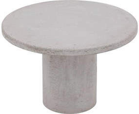 Goossens Salontafel Stone rond, beton grijs, urban industrieel, 50 x 31 x 50 cm
