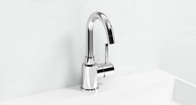 Clou Xo wastafelkraan met draaibare uitloop type 1 chroom