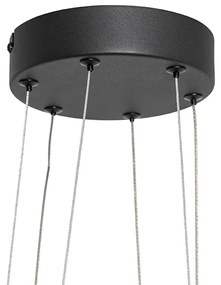 Hanglamp zwart incl. LED 3-staps dimbaar 3-lichts - Jolanta
