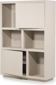 Moderne Kast Van Taupe Eiken - 120x42x170cm.