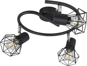 Smart spot zwart draai- en kantelbaar incl. 3 Wifi P45 - Mosh