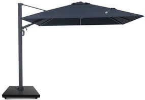 Zweefparasol 3x3m S2 Excellent (excl. voet) Grijs-antraciet Camello Luna LED