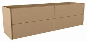 Mondiaz TENCE wastafelonderkast - 170x45x50cm - 4 lades - uitsparing links - push to open - softclose - Oro M37133Oro