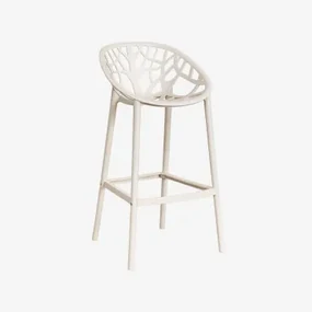 Set Van 2 Ores Hoge Krukken Tapioca Beige & ↑75 Cm - Sklum
