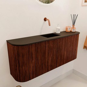 Mondiaz Joya 105cm toiletmeubel ronding links/rechts ruby met wastafel faye midden zonder kraangat urban