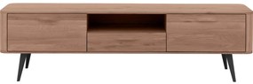 Goossens Tv Dressoir Bjarte, 2 deuren 1 lade 1 open vak 42 cm diep 180 cm breed