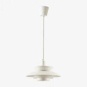 Plafondlamp In Ijzer Alicia Beige – Crème - Sklum